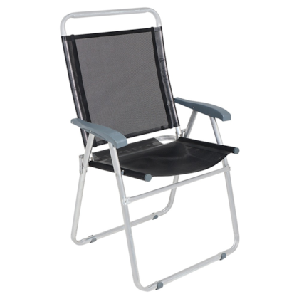 Cadeira Alumínio Robust 150kg Preta 66007 Belfix