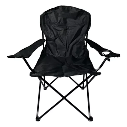 Cadeira Araguaia Confort Até 90kg Dobrável Preto C/Porta Copos 16907 Bel-464a6ecf-b9b0-4358-b9ef-8681988c29e1