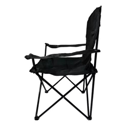 Cadeira Araguaia Confort Até 90kg Dobrável Preto C/Porta Copos 16907 Bel-13035a2e-7393-41fd-8ad3-3dd7f28df924