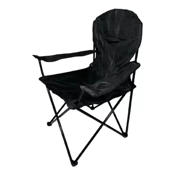 Cadeira Araguaia Confort Até 90kg Dobrável Preto C/Porta Copos 16907 Bel-094cddef-872d-4b6e-b5c9-565e859ff2e7