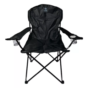 Cadeira Araguaia Confort MAX Até 150kg Preto C/ Porta Copos 17007 Bel
