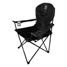 Cadeira Araguaia Confort MAX Até 150kg Preto C/ Porta Copos 17007 Bel
