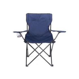 Cadeira Bel Araguaia Alumínio Comfort Com Braço Azul Marinho 16918 Belfix