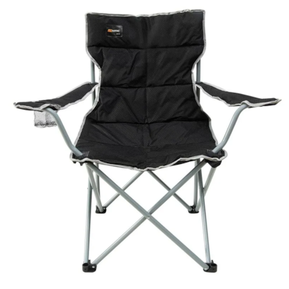 Cadeira Boni Estofada Dobrável Preto com Porta-Copos 290430 Nautika-12801f7e-3738-4dd0-bab0-587eddff17ec
