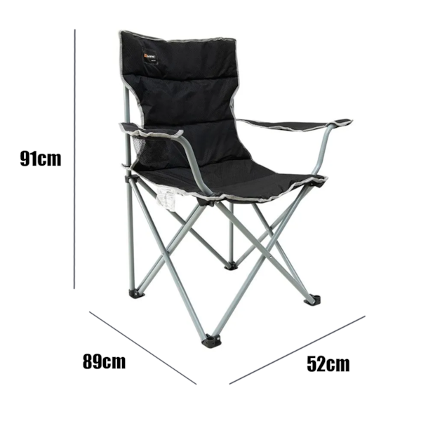 Cadeira Boni Estofada Dobrável Preto com Porta-Copos 290430 Nautika-48a719f1-2236-44e9-a48a-9e7c57853069