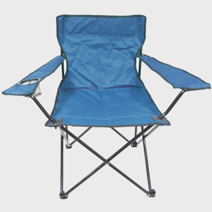 Cadeira de Camping Dobrável Poliester Azul IWCDC Importway-dda25180-70a0-435b-86bb-9528fb58b477