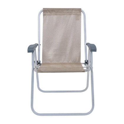 Cadeira de Praia Alta Alumínio Bege 65006 BELFIX-0dffcade-9544-4298-8d4c-7c45fda1fd59