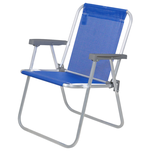 Cadeira de Praia Alta em Alumínio Lazy Azul 023502 Bel-1173f432-d980-43d2-ba23-628c1c1ab891