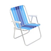 Cadeira de Praia Alta Lazy Alumínio Cores Sortidas 25500 Bel