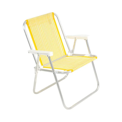 Cadeira de Praia Alta Lazy Alumínio Cores Sortidas 25500 Bel-391b9844-66b3-4e3e-b4fb-c4682eed798e