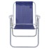 Cadeira de Praia Alta Lazy Aluminio Sannet Azul Marinho 23518 Bel