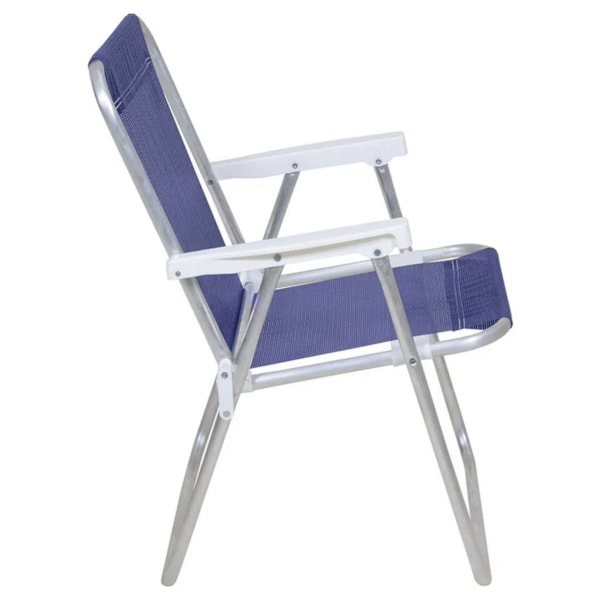 Cadeira de Praia Alta Lazy Aluminio Sannet Azul Marinho 23518 Bel-767d014b-b9be-41b7-9db5-be98768fc83f