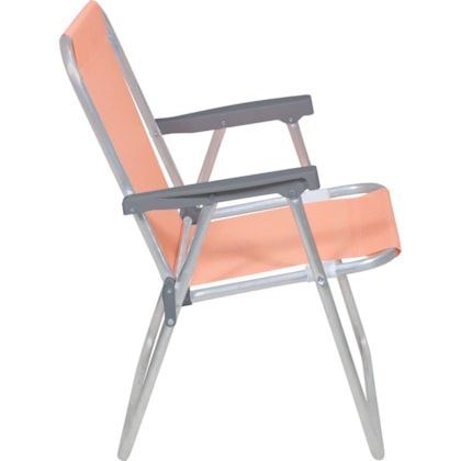 Cadeira de Praia Alta Lazy Alumínio Sannet Coral 23529 Bel-bb9898d6-5303-450f-99d0-1c3cd25cc278