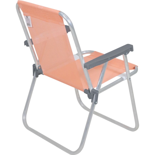 Cadeira de Praia Alta Lazy Alumínio Sannet Coral 23529 Bel-9788dc59-9820-4e3f-af6c-eefbaff4cd56