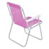 Cadeira de Praia Alta Lazy Aluminio Sannet Rosa 23512 Bel