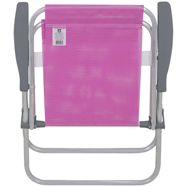 Cadeira de Praia Alta Lazy Alumínio Sannet Rosa 23512 Bel-489bf61e-db7a-4cbe-a7fc-d071da7fd801