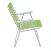Cadeira de Praia Alta Lazy em Alumínio Verde 23503 Belfix 