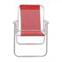 Cadeira de Praia Alta Lazy em Alumínio Vermelha 23504 Belfix