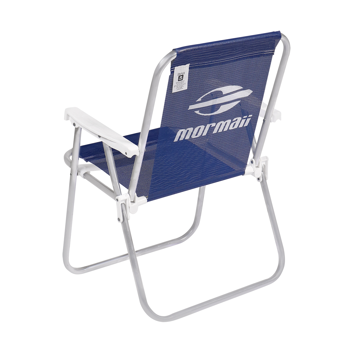 Cadeira de Praia Alta Lazy Mormaii em Alumínio Azul Marinho 023569
