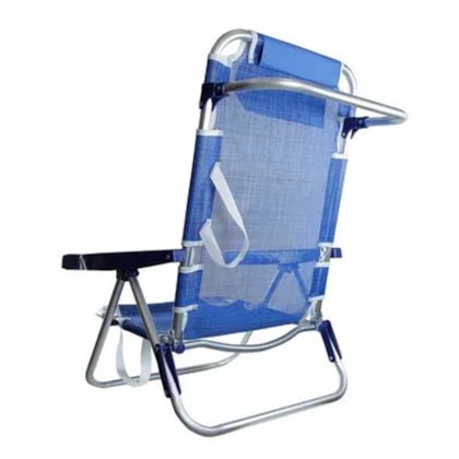 Cadeira de Praia Azul Dobrável Com Encosto de Cabeça 290202 Nautika-105a3d2e-b6d9-40ae-9464-53f393d40f11