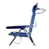 Cadeira de Praia Azul Dobrável Com Encosto de Cabeça 290202 Nautika