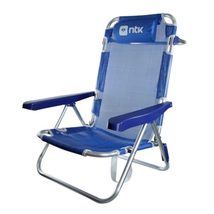 Cadeira de Praia Azul Dobrável Com Encosto de Cabeça 290202 Nautika-bfa8fc2a-4c0b-465b-a5fa-715a26e8c474
