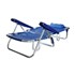 Cadeira de Praia Azul Dobrável Com Encosto de Cabeça 290202 Nautika