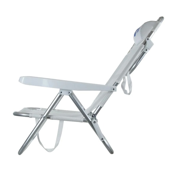 Cadeira de Praia Branca Dobrável Com Encosto de Cabeça 290202 Nautika-b11f7aba-da26-4f08-81e7-8844b3134aa7