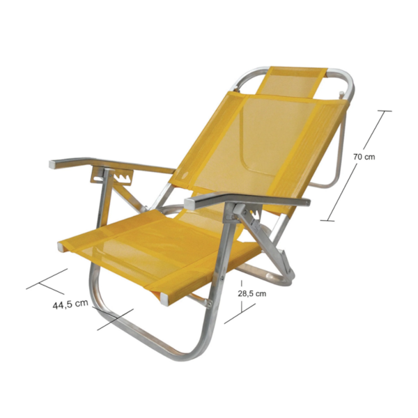 Cadeira de Praia Copacabana Amarela CAD0401 Botafogo-cf246de6-a5de-4433-a7ba-8e3ff390d583