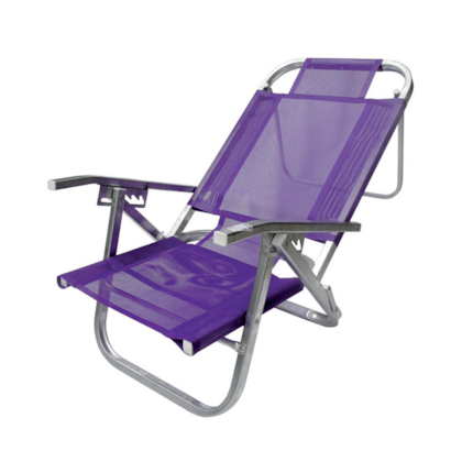 Cadeira de Praia Copacabana Reclinável Roxa CADO398 Botafogo-3eada1dd-5543-444e-a4b1-f95b255651dc