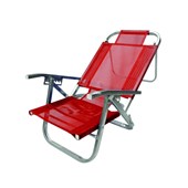 Cadeira de Praia Copacabana Reclinável Vermelha CADO360 Botafogo