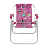 Produto Cadeira de Praia Dobrável Infantil em Alumínio Barbie 025210 Belfix