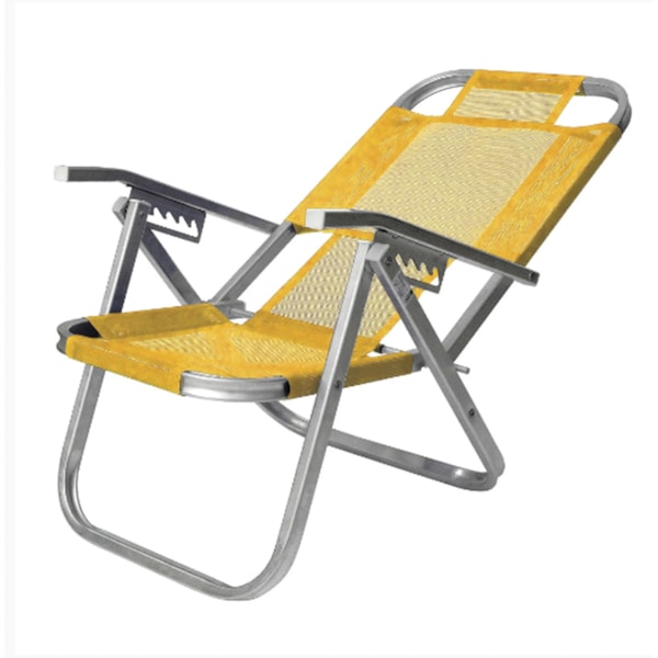 Cadeira de Praia Reclinável Alta Ipanema Amarela CAD0397 Botafogo-9f777128-5fec-4fb6-b30e-c2a01cd5b2d5