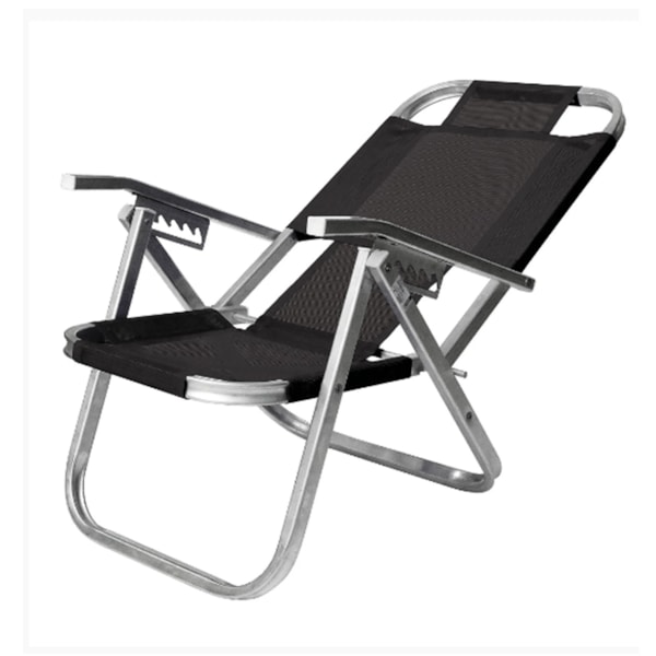 Cadeira de Praia Reclinável Alta Ipanema Preta CAD0690 Botafogo-4ec374a2-185e-4968-9686-15123380c50c