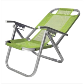 Cadeira de Praia Reclinável Alta Ipanema Verde CAD0395 Botafogo