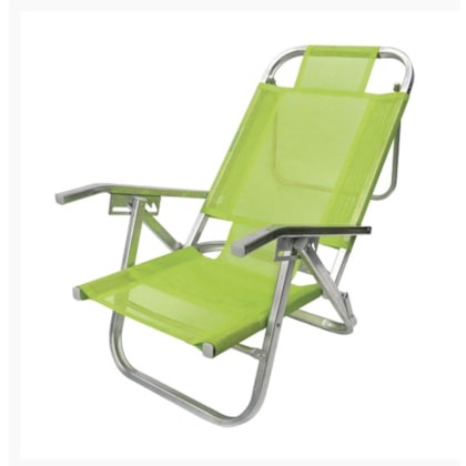 Cadeira de Praia Reclinável Verde Primavera CAD0316 Botafogo-6aff99ae-fea5-4c25-a801-13ae5f89dfe8