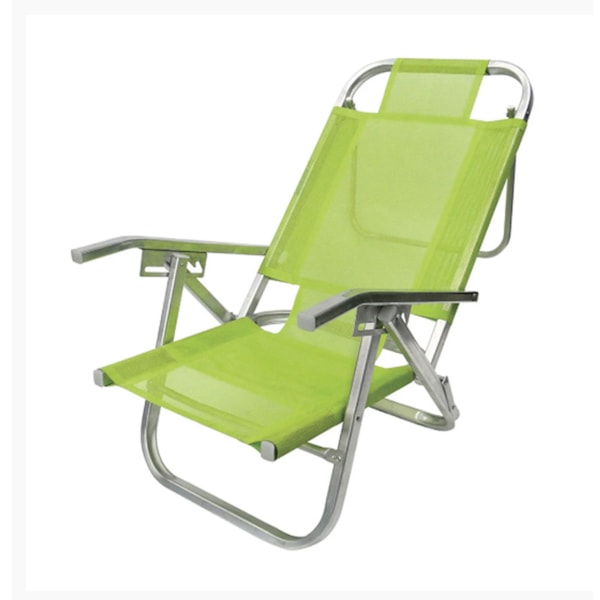 Cadeira de Praia Reclinável Verde Primavera CAD0316 Botafogo-b0d80837-24f8-4108-9b74-97bd15b4dc0c