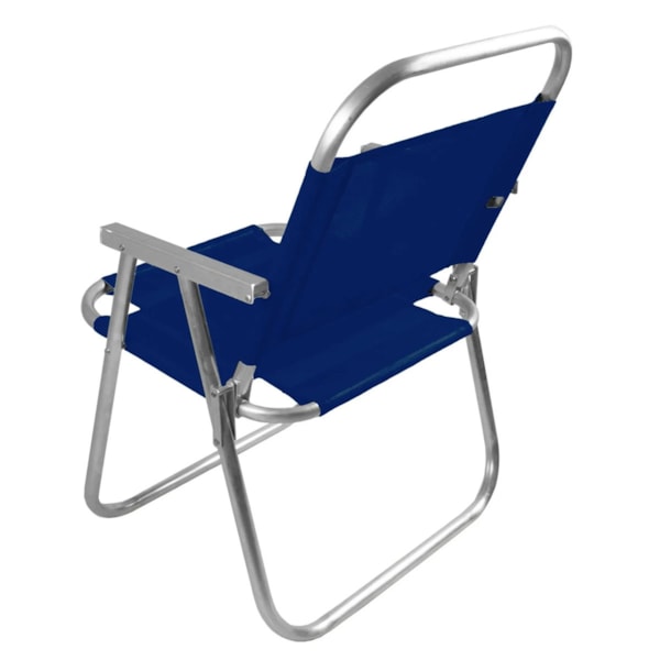 Cadeira de Praia Varanda Dobrável em Alumínio Azul Royal CAD0410 Botafogo-eec9bb7d-afc6-43ae-9848-4e97b6009e33