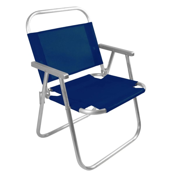 Cadeira de Praia Varanda Dobrável em Alumínio Azul Royal CAD0410 Botafogo-999363ab-ac8f-43c1-b369-ba6e93ed9e7c