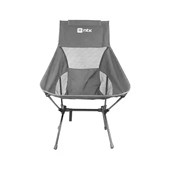 Cadeira Dobrável Compact Cinza C/ Estojo de Transporte Camping 290378 NTK