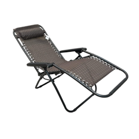 Cadeira Espreguiçadeira Dobrável 21 Posições Marrom IWCE021MR Importway