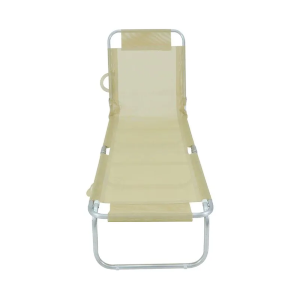 Cadeira Espreguiçadeira em Alumínio Bege 414706 Bel-be08fe78-6f65-4ccb-b80e-05499021e53b