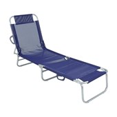 Cadeira Espreguiçadeira em Textilene e Alumínio Azul Marinho 414718 Belfix