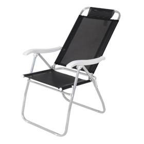 Cadeira Mormaii Reclinável 4 Posições Preta 64069 Belfix