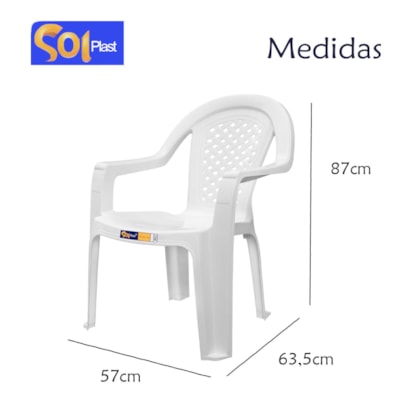 Cadeira Poltrona Jacarecica 152kg em Polímero Branca Solplast-c7e07429-6bf3-4424-bbd7-34b11d52b178