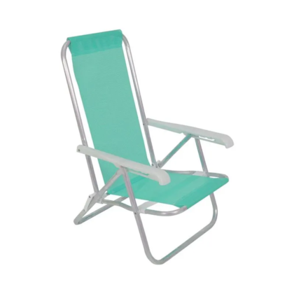 Cadeira Reclinável 4 Pos. Lazy Dobrável Verde em Aluminio 023068 Mormaii-210d5cb4-d903-4c54-a933-f23f35ff0f1a