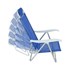 Cadeira Reclinável Sunny Alumínio 6 Posições Azul 063002 Belfix