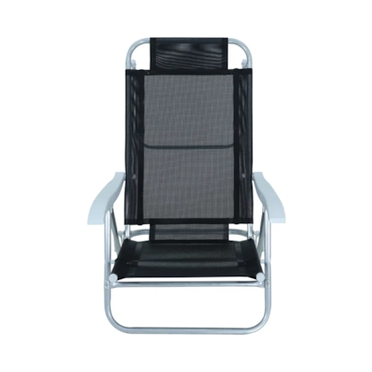 Cadeira Reclinável Sunny Alumínio 6 Posições Preta 063007 Belfix-073f648a-f96f-4609-adf7-e56a9ea25c3b