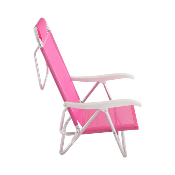 Cadeira Reclinável Sunny Alumínio 6 Posições Rosa 063010 Belfix-c8524bfe-4a96-4599-a953-0268da1664b0