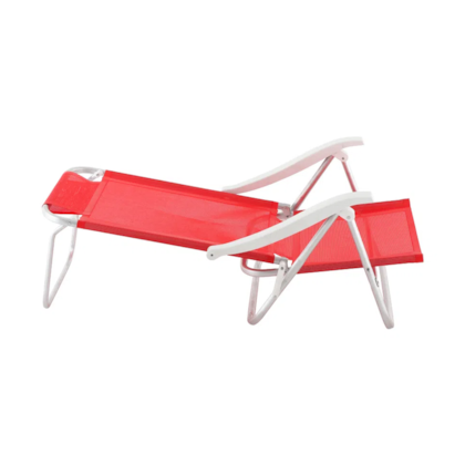 Cadeira Reclinável Sunny Alumínio 6 Posições Vermelha 063004 Belfix-1b3065f1-d101-41f1-9770-6d300c0bcfbf